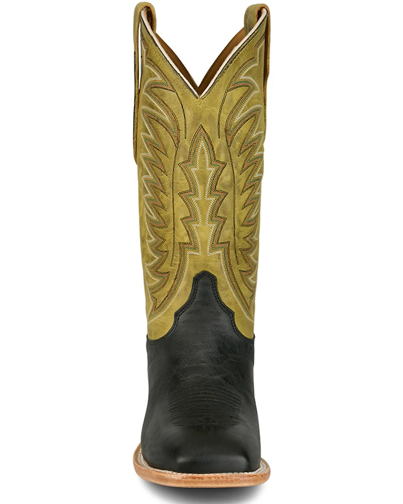 Justin Men's Burchett Western Boots - Broad Square Toe