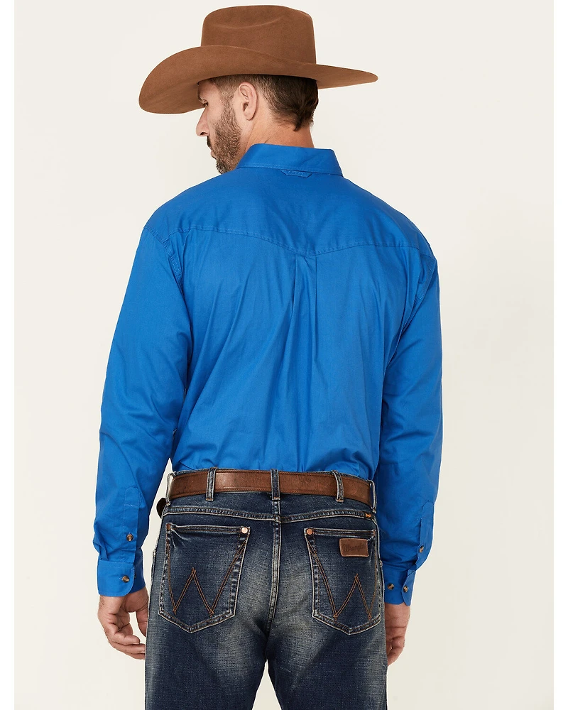 Roper Men's Solid Amarillo Collection Long Sleeve Western Shirt
