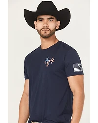 Buckwear Men's Patriot Rider Short Sleeve Graphic T-Shirt