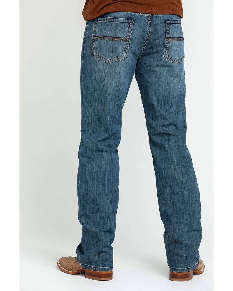 Cody James Men's Bozeman Wash Wyatt Slim Bootcut Stretch Denim Jeans