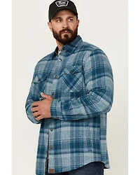 Dakota Grizzly Men's Ivan Plaid Print Sherpa Lined Shirt Jacket