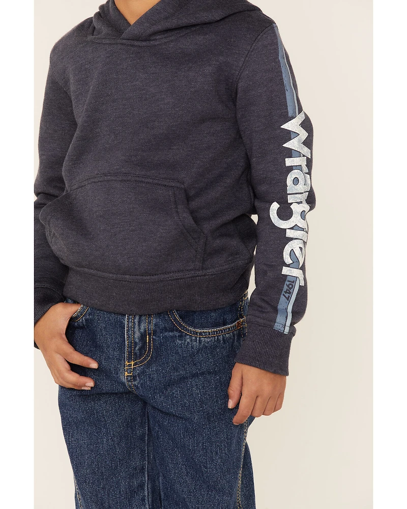 Wrangler Infant Boys' Long Sleeve Logo Fleece Hoodie