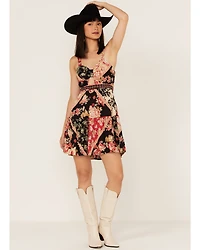Band of the Free Women's Can't Buy A Thrill Floral Print Mini Dress