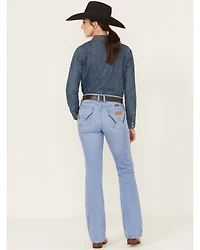Wrangler Retro Women's Kai Light Wash Mid Rise Bootcut Stretch Denim Jeans