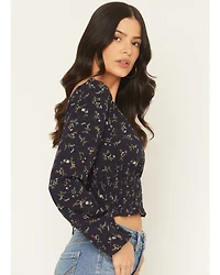 Idyllwind Women's Turner Ditsy Floral Print Long Sleeve Top