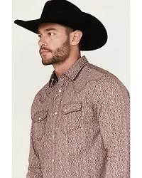 Moonshine Spirit Men's Album Printed Long Sleeve Pearl Snap Western Shirt