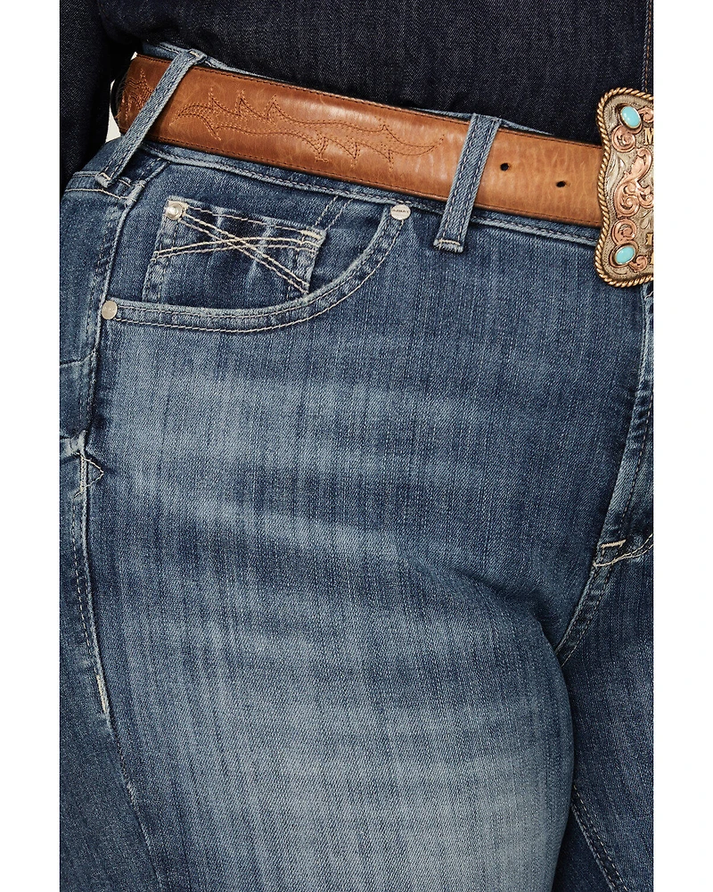 Ariat Women's Malaysia Dark Wash Perfect Rise Annie Stretch Bootcut Jeans - Plus