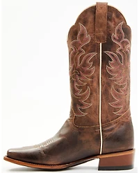 Shyanne Women's Cassidy Spice Combo Leather Western Boots - Square Toe