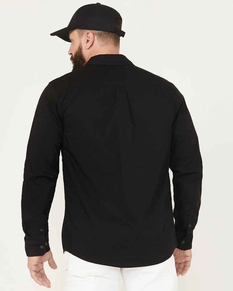 Dickies Men's Tradebuilt Long Sleeve Snap Work Shirt