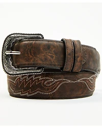Cody James Men's Brooks Stitched Leather Belt