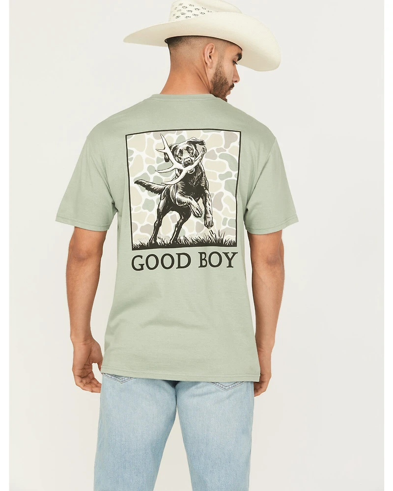 Buckwear Men's Good Boy Shed Fetch Short Sleeve Graphic T-Shirt