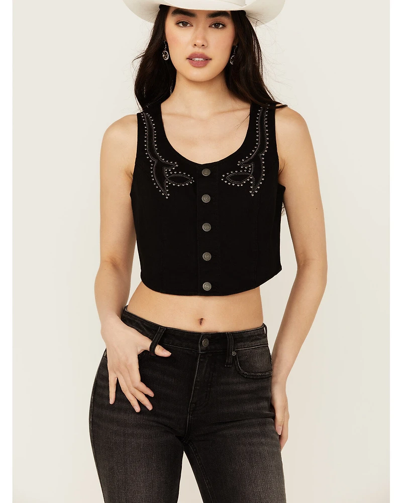 Idyllwind Women's Burbank Embroidered and Studded Super Stretch Bustier