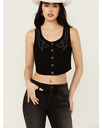 Idyllwind Women's Burbank Embroidered and Studded Super Stretch Bustier