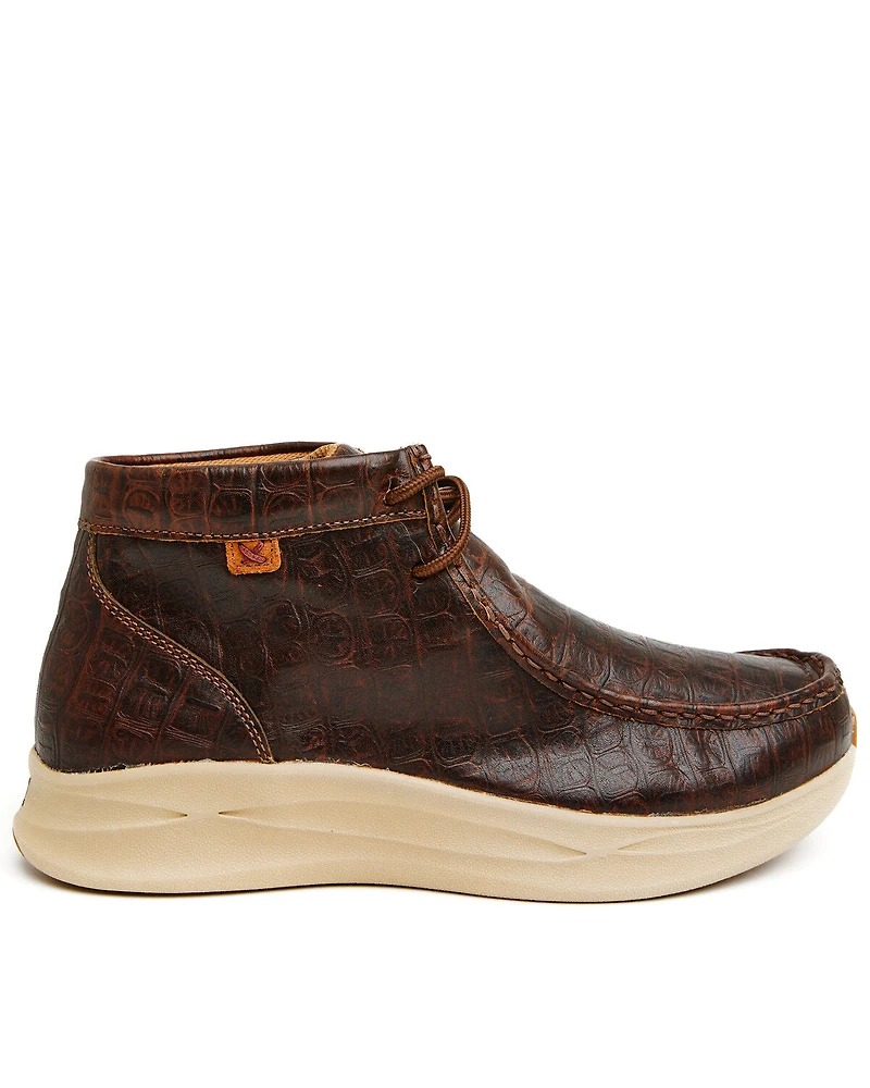 Twisted X Men's Feather X™ Caiman Print Casual Shoes - Moc Toe