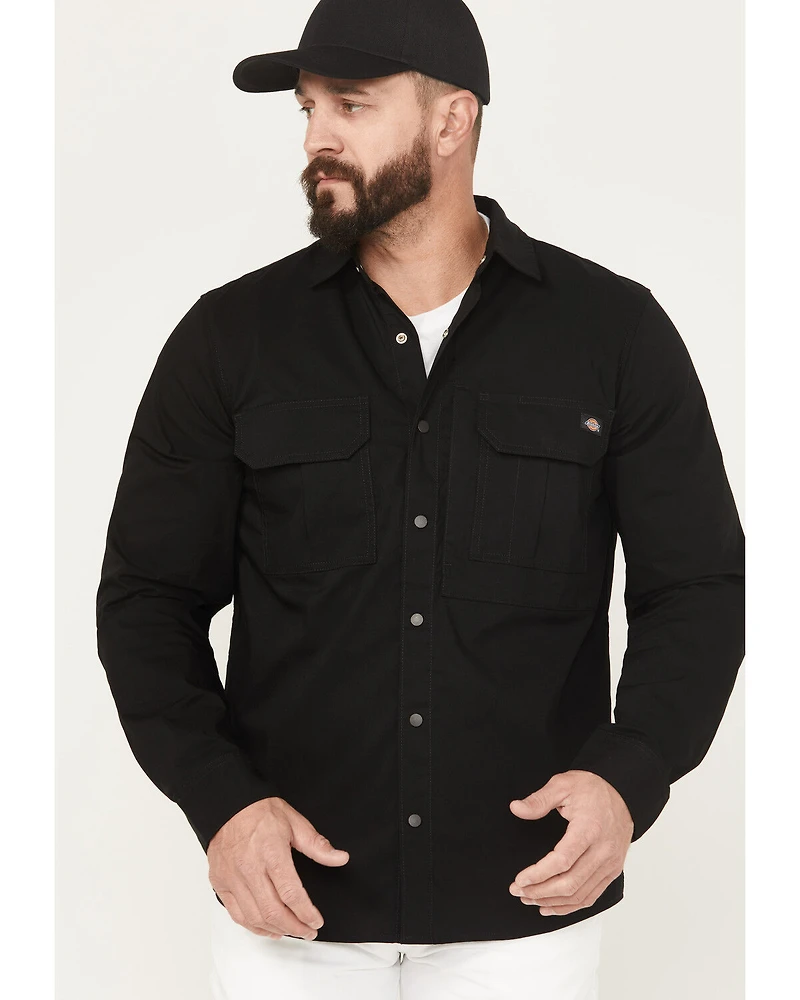 Dickies Men's Tradebuilt Long Sleeve Snap Work Shirt