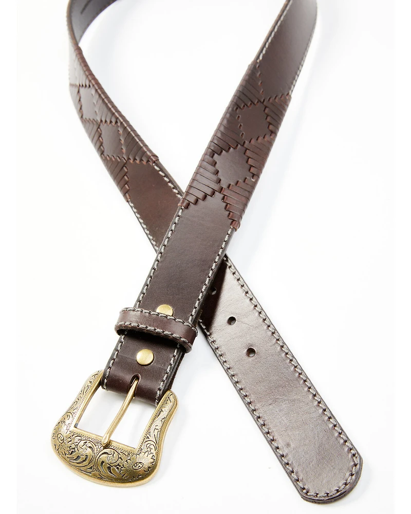 Cody James Men's Tonal Leather Stitch Belt