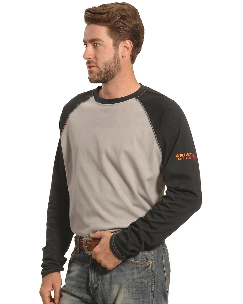 Ariat Men's FR Long Sleeve Baseball Work T-Shirt