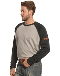 Ariat Men's FR Long Sleeve Baseball Work T-Shirt