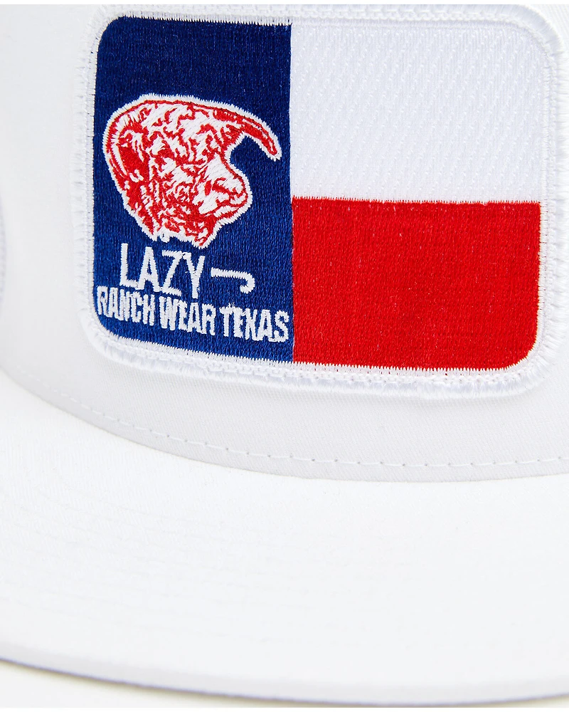 Lazy J Ranch Men's Texas Flag Patch Mesh-Back Ball Cap