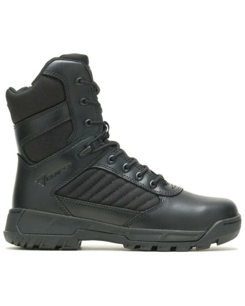 Bates Women's Tactical Sport 2 Tall Side Zip Lace-Up Work Boots - Round Toe
