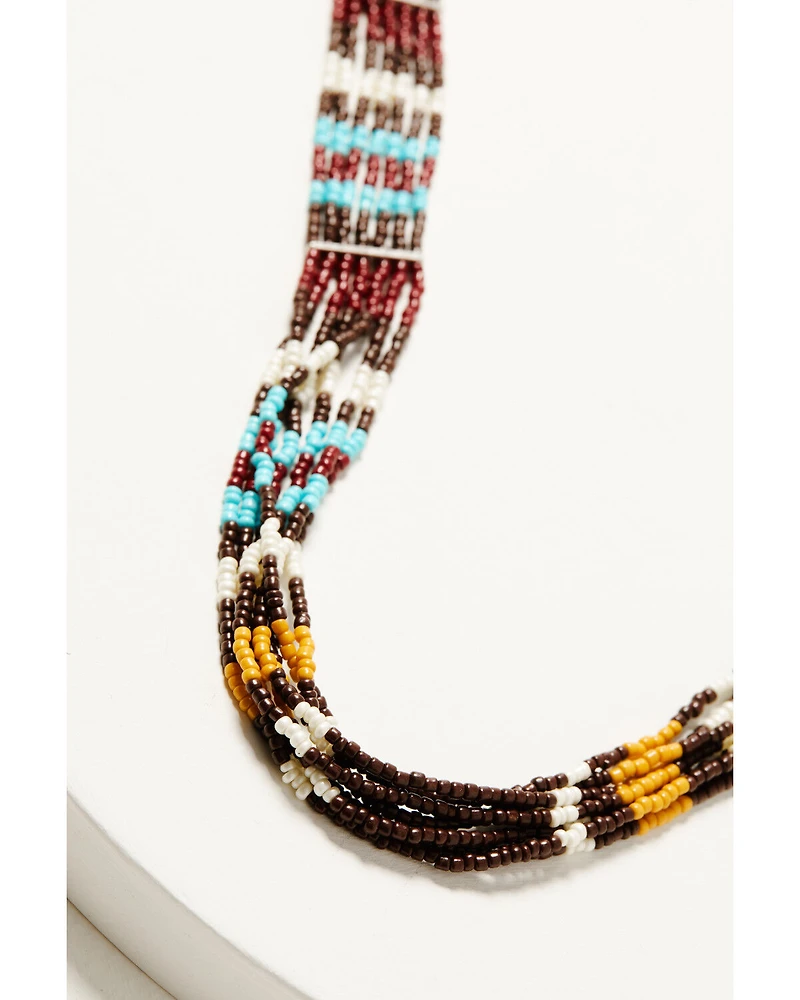 Shyanne Women's Frontier Seed Bead Layered Necklace