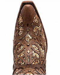 Corral Women's Golden Luminary Roots Western Boots - Snip Toe