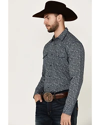 Cody James Men's Grande Floral Print Long Sleeve Pearl Snap Western Shirt