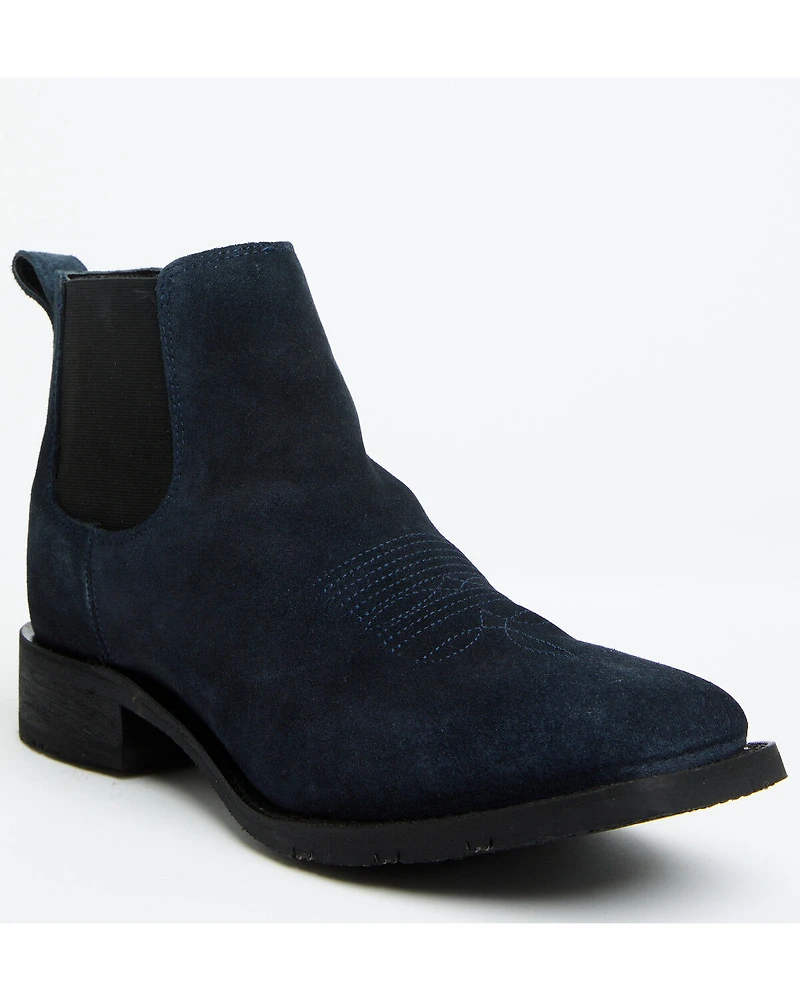 Laredo Men's Cambridge Suede Western Ankle Boots - Broad Square Toe