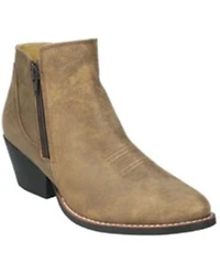 Smoky Mountain Women's Emily Distressed Western Booties - Round Toe