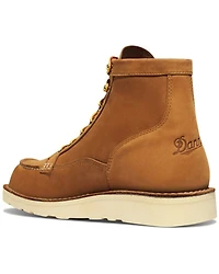 Danner Men's 6" Bull Run Nutbuck Work Boot - Moc Toe