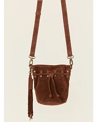 Shyanne Women's Aria Suede Bucket Crossbody Bag