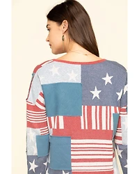 Tasha Polizzi Women's Flag Patch Pullover