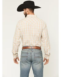 Cody James Men's Tanhue Plaid Print Long Sleeve Snap Western Shirt