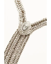 Wonderwest Women's Annalee Rhinestone Lariat Necklace