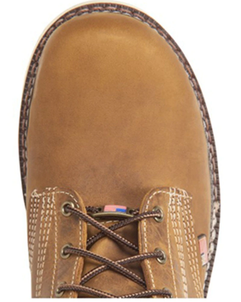 Carolina Men's 8" AMP USA Lace-Up Work Boots - Steel Toe