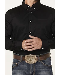 Cody James Men's Basic Twill Long Sleeve Button-Down Performance Western Shirt - Tall