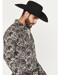 Cody James Men's Colorado Ridge Paisley Print Long Sleeve Snap Western Shirt