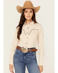 Shyanne Women's Corduroy Long Sleeve Snap Western Shirt