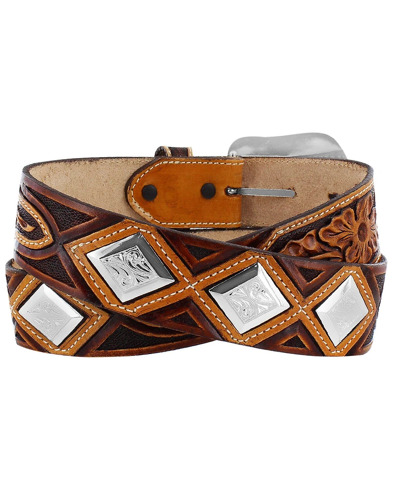 Tony Lama Men's Diamonte Western Belt