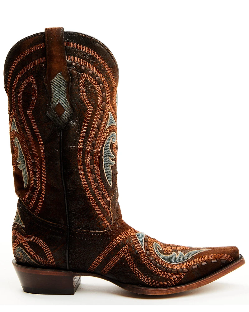 Corral Men's Overlay And Embroidered Western Boots - Snip Toe