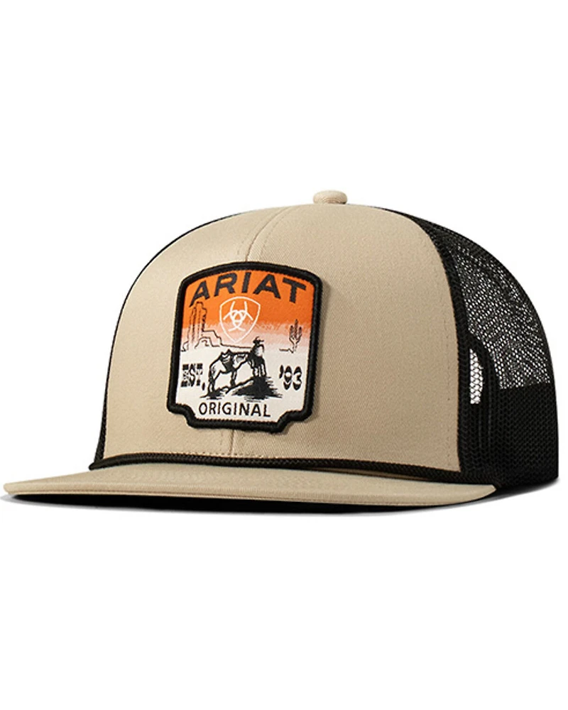 Ariat Men's Desert Scene Patch Ball Cap