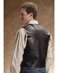 Roper Men's Leather Vest - Big & Tall