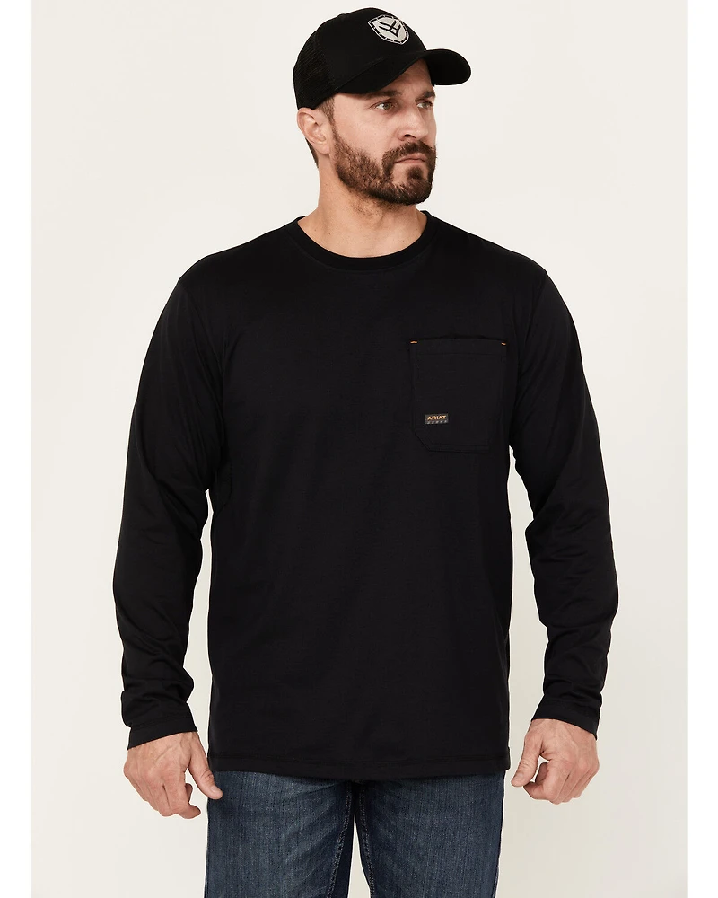 Ariat Men's Rebar Workman Chrome Moto Eagle Long Sleeve Graphic Work T-Shirt
