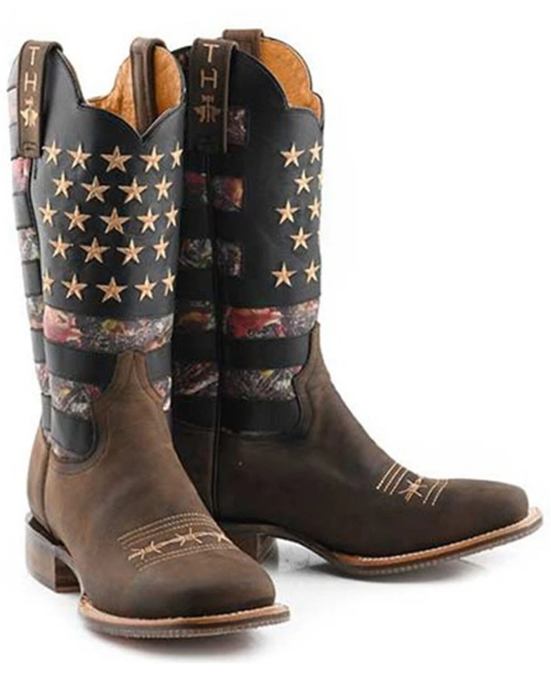 Tin Haul Men's Open Season Transparent Western Boots - Broad Square Toe
