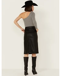 Levi's Premium Women's Faux Leather Icon Pencil Skirt
