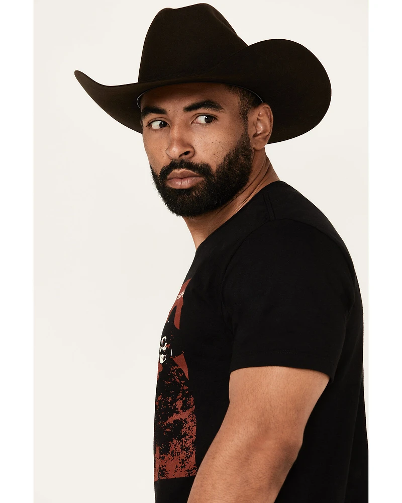 Cody James Men's Cowboy Skeleton Short Sleeve Graphic T-Shirt