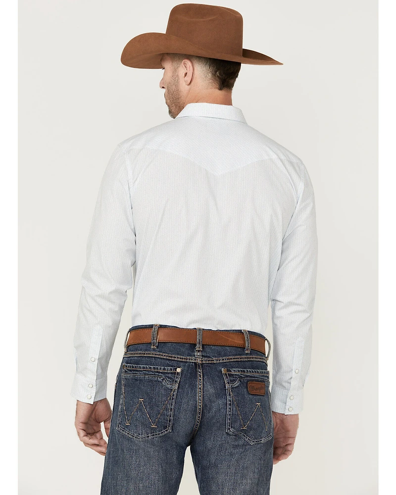 Gibson Men's Fine Vine Stripe Long Sleeve Snap Western Shirt