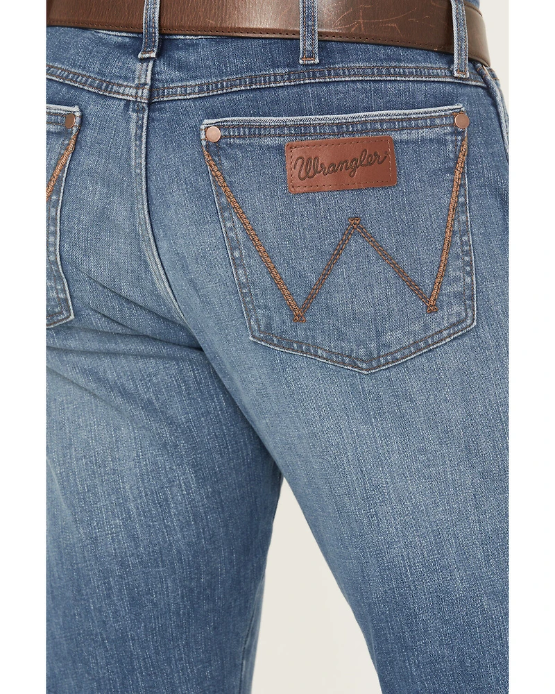 Wrangler Retro Men's Big Sky Medium Wash Slim Bootcut Stretch Jeans