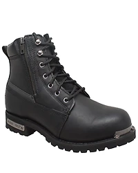 Ad Tec Men's Double Zipper Biker Boots - Soft Toe