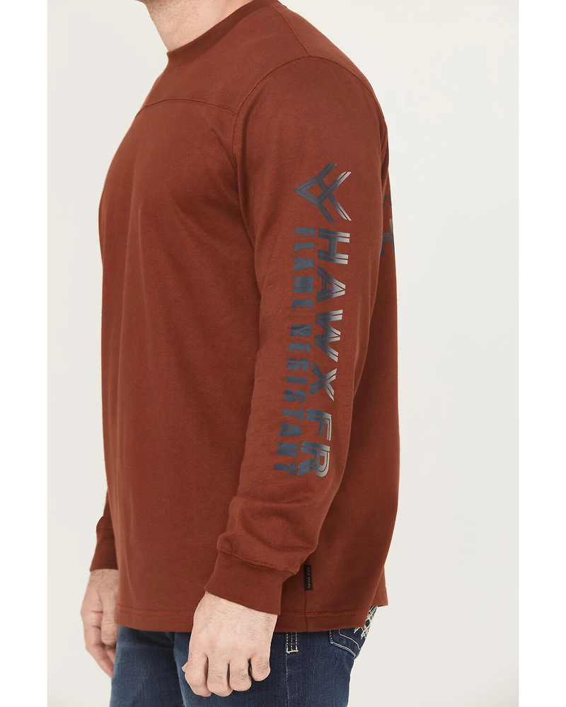 Hawx Men's FR Graphic Long Sleeve Work T-Shirt